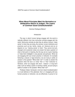 When Moral Principles Meet the Normative or Deliberative Stance of Judges: The Layers of&nbsp;Common Good Constitutionalism