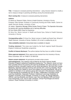 A measure to evaluate parenting interventions: Using inclusive research to modify a tool to measure change in parenting self-efficacy during the antenatal period