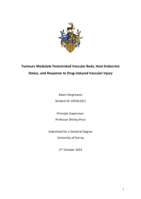 Tumours Modulate Fenestrated Vascular Beds, Host Endocrine Status, and Response to Drug-induced Vascular Injury