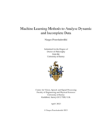 Machine Learning Methods to Analyse Dynamic and Incomplete Data