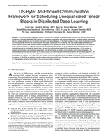 US-Byte: An Efficient Communication Framework for Scheduling Unequal-sized Tensor Blocks in Distributed Deep Learning