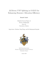 AI-Driven VNF Splitting in O-RAN for Enhancing Resource Allocation Efficiency