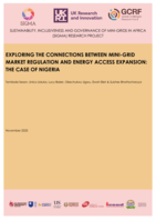Exploring the connections between mini-grid market regulation and energy access expansion: The case of Nigeria