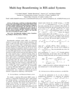 Multi-hop Beamforming in RIS-aided Systems