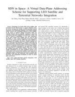 SDN in Space: A Virtual Data-Plane Addressing Scheme for Supporting LEO Satellite and Terrestrial Networks Integration