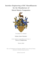 Interface Engineering of SiC Monofilaments for the Manufacture of Metal Matrix Composites