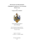 Microstructure and Micromechanics of Bioinspired Composites for Next Generation Dental Crowns