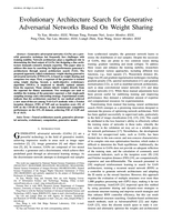 Evolutionary Architecture Search for Generative Adversarial Networks Based On Weight Sharing