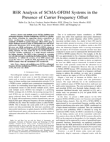 BER Analysis of SCMA-OFDM Systems in the Presence of Carrier Frequency Offset