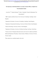 The Importance of Individual Beliefs in Assessing Treatment Efficacy: Insights from Neurostimulation Studies