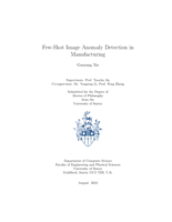 Few-Shot Image Anomaly Detection in Manufacturing