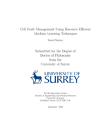 Cell Fault Management Using Resource Efficient Machine Learning Techniques