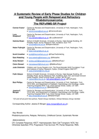 A systematic review of early phase studies for children and young people with relapsed and refractory rhabdomyosarcoma: The REFoRMS-SR project