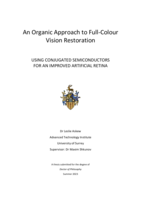 An Organic Approach to Full-Colour Vision Restoration: Using conjugated semiconductors for an improved artificial retina