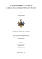 Global Sensitivity Analysis of Mathematical Models with Constraints