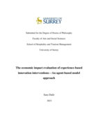 The economic impact evaluation of experience-based innovation interventions—An agent-based model approach