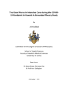 The Good Nurse in Intensive Care during the COVID-19 Pandemic in Kuwait: A Grounded Theory Study