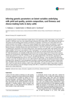 Inferring genetic parameters on latent variables underlying milk yield and quality, protein composition, curd firmness and cheese-making traits in dairy cattle