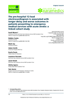 The pre-hospital 12-lead electrocardiogram is associated with longer delay and worse outcomes in patients presenting to emergency medical services with acute stroke: a linked cohort study