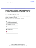 Outdoor leisure with dogs: an empirical evaluation of visiting shared outdoor leisure spaces in the UK