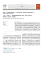 Effect of graphene aerogel as a catalyst layer additive on performance of direct methanol fuel cell
