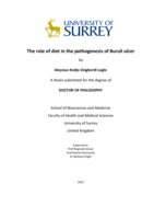 The role of diet in the pathogenesis of Buruli ulcer