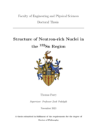 Structure of Neutron-rich Nuclei in the ¹³²Sn Region