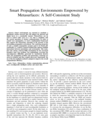 Smart Propagation Environments Empowered by Metasurfaces: A Self-Consistent Study