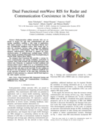 Dual Functional mmWave RIS for Radar and Communication Coexistence in Near Field