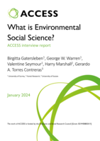 What is Environmental Social Science? ACCESS interview report