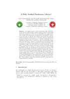 A Fully Verified Persistency Library ⋆