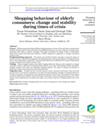 Shopping behaviour of elderly consumers: change and stability during times of crisis