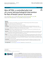Mini-AFTERc: a controlled pilot trial of a nurse-led psychological intervention for fear of breast cancer recurrence