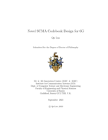 Novel SCMA Codebook Design for 6G