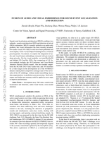 Fusion of Audio and Visual Embeddings for Sound Event Localization and Detection