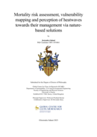 Mortality risk assessment, vulnerability mapping and perception of heatwaves towards their management via nature-based solutions
