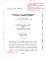 Multi-objective Self-adaptive Particle Swarm Optimization for Large-scale Feature Selection in Classification