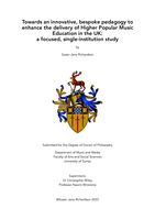 Towards an innovative, bespoke pedagogy to enhance the delivery of Higher Popular Music Education in the UK: a focused, single-institution study