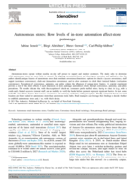 Autonomous stores: How levels of in-store automation affect store patronage