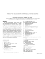Effect of Rim Seal Geometry on Rotationally-Driven Ingestion