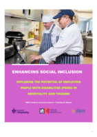 Enhancing social inclusion exploring the potential of employing people with disabilities (PWDs) in hospitality and tourism: ESRC Festival of Social Science - Post-Event Report