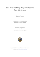 Data-driven modelling of dynamical systems from data streams