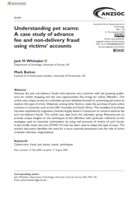 Understanding pet scams: A case study of advance fee and non-delivery fraud using victims  accounts