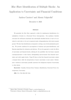Max Share Identification of Multiple Shocks: An Application to Uncertainty and Financial Conditions