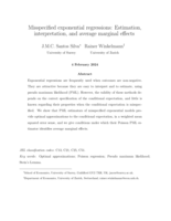 Misspecified exponential regressions: Estimation, interpretation, and average marginal effects