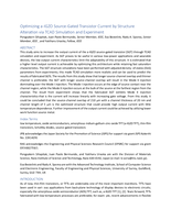 Optimizing a-IGZO Source-Gated Transistor Current by Structure Alteration via TCAD Simulation and Experiment