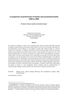 A comparison of performance of Islamic and conventional banks 2004-2009