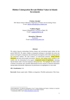 Hidden cointegration reveals hidden values in Islamic investments