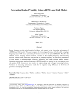 Forecasting realised volatility using ARFIMA and HAR models