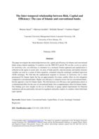 The inter-temporal relationship between risk, capital and efficiency: The case of Islamic and conventional banks